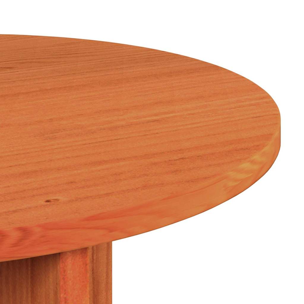 Table basse 2 pcs Brun cire Bois de pin massif - XIOS
