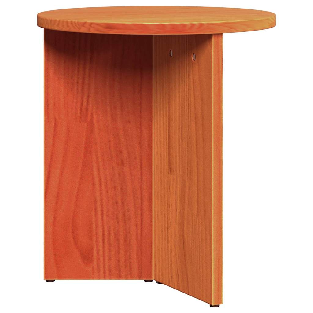 Table basse 2 pcs Brun cire Bois de pin massif - XIOS