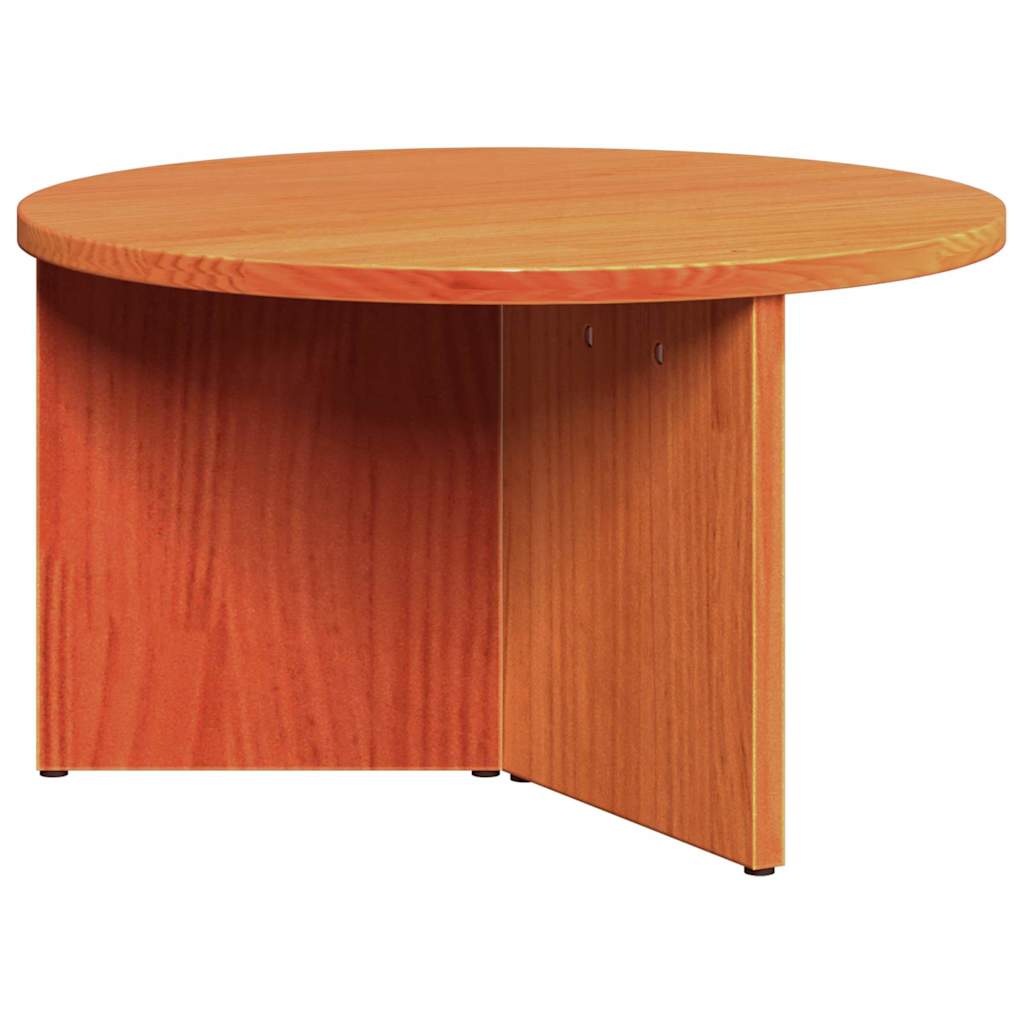 Table basse 2 pcs Brun cire Bois de pin massif - XIOS