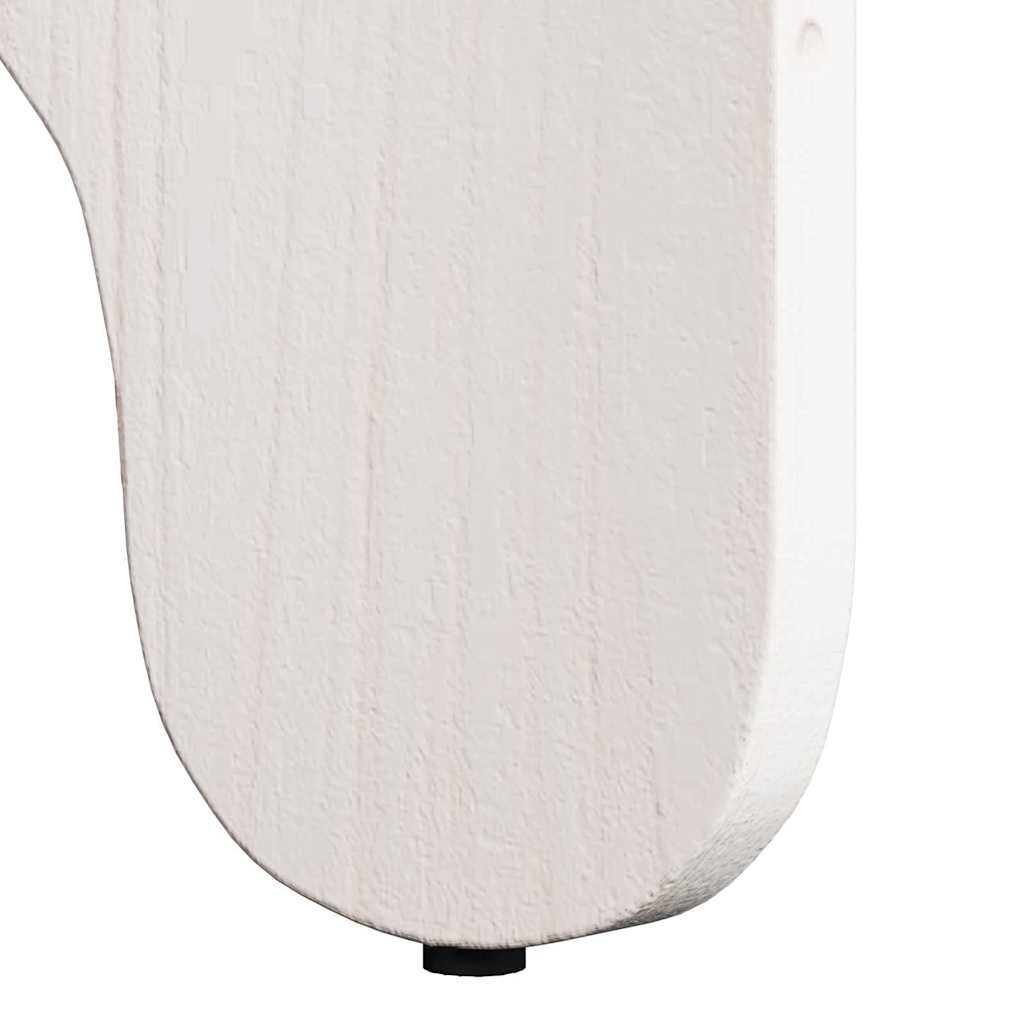 Table basse 2 pcs Blanc Bois de pin massif - XIOS