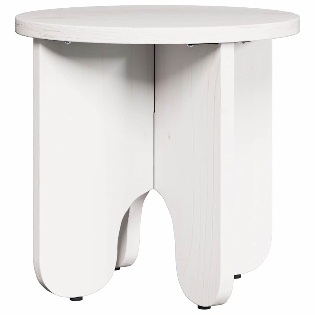 Table basse 2 pcs Blanc Bois de pin massif - XIOS
