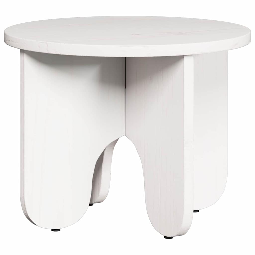 Table basse 2 pcs Blanc Bois de pin massif - XIOS