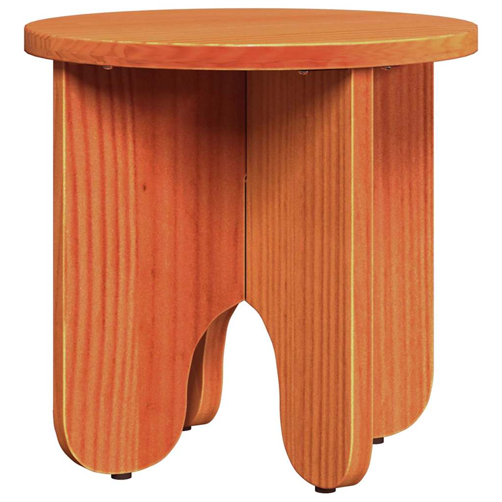 Table basse 2 pcs Brun cire Bois de pin massif - XIOS