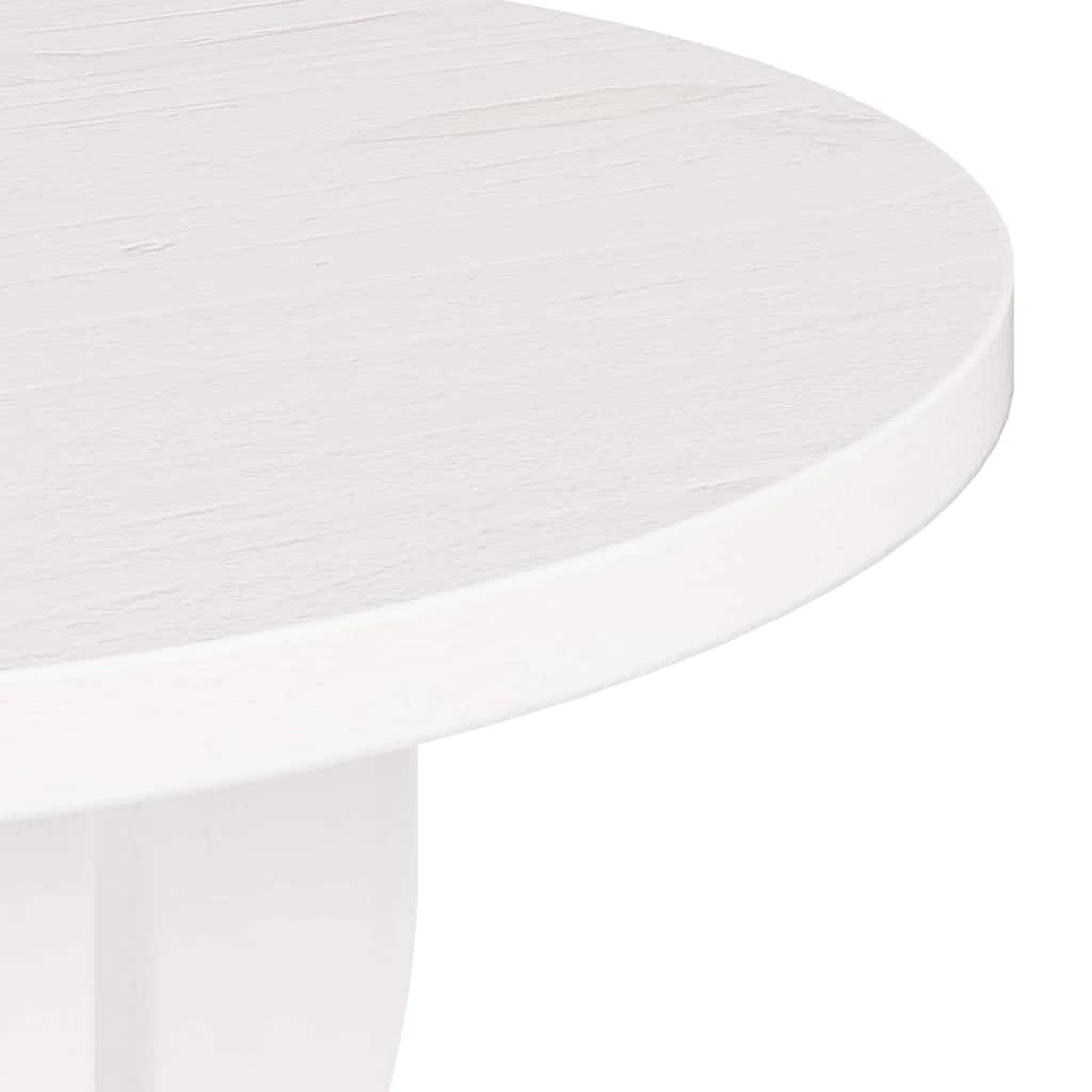 Table basse Blanc 39,5 x 39,5 x 53,5 cm Bois massif en pin - XIOS