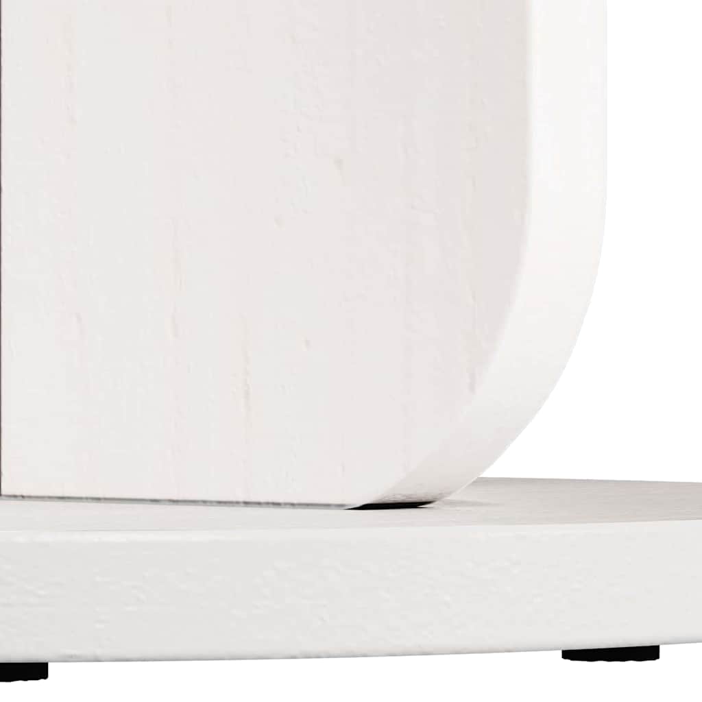 Table basse Blanc 39,5 x 39,5 x 53,5 cm Bois massif en pin - XIOS