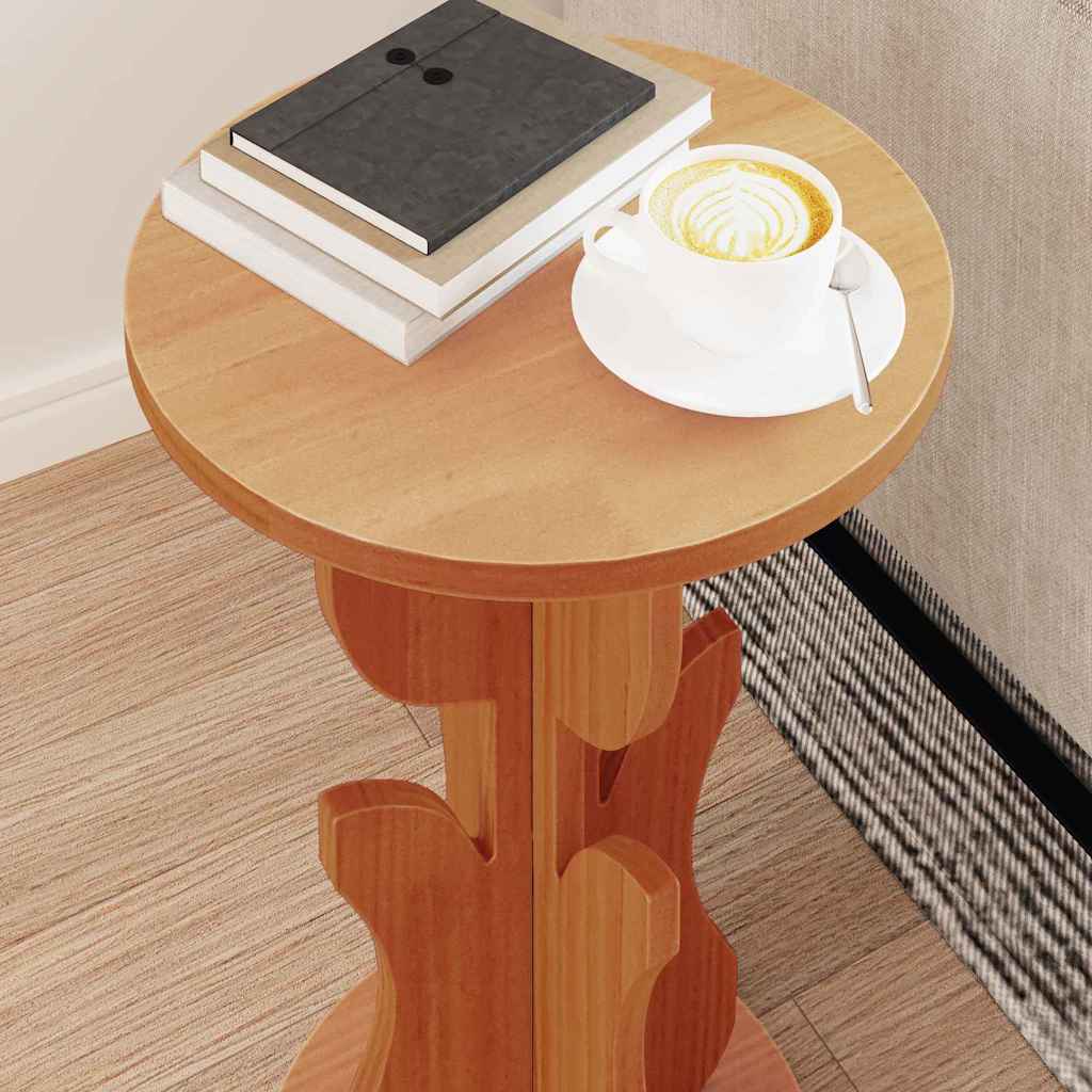Table d'appoint Marron cire 39.5 x 39.5 x 53.5 cm - XIOS
