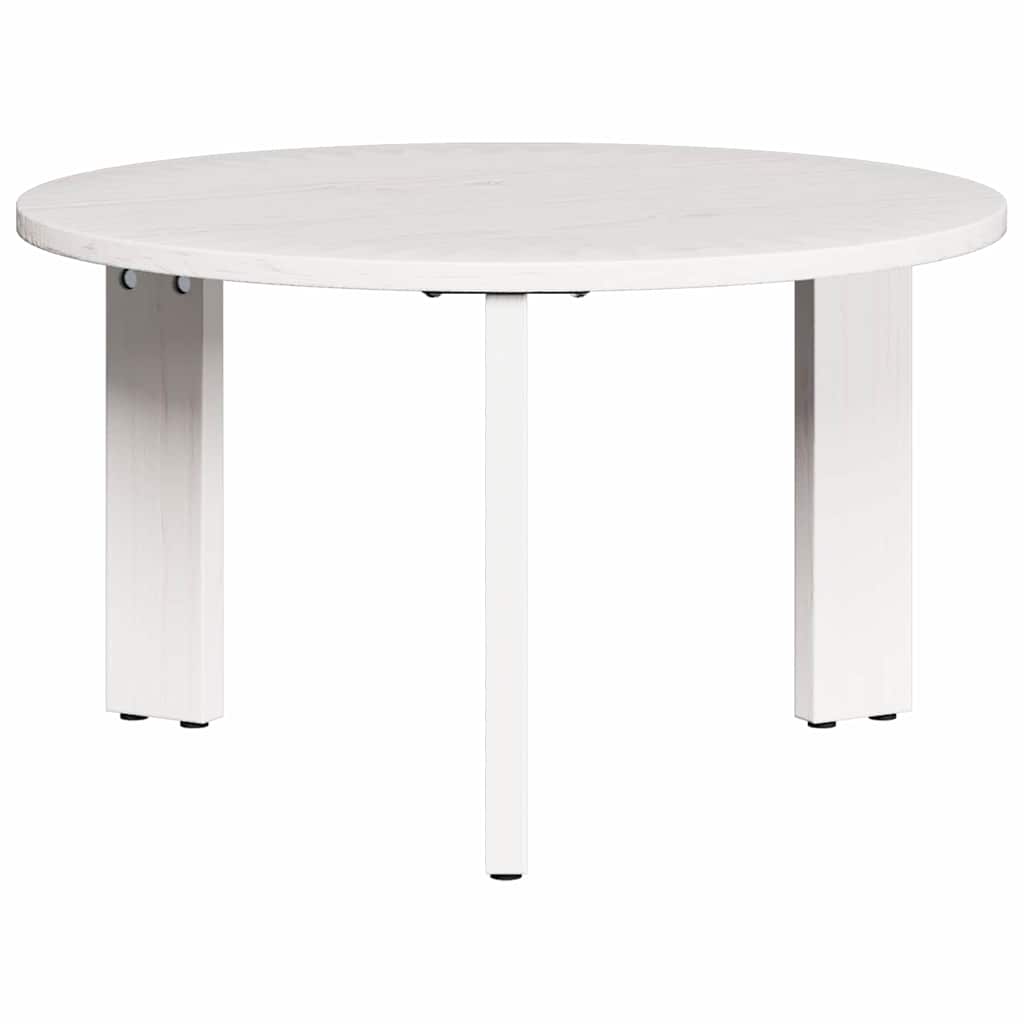 Table basse 2 pcs Blanc 47,5 x 47,5 x 27 cm Bois de pin massif - XIOS