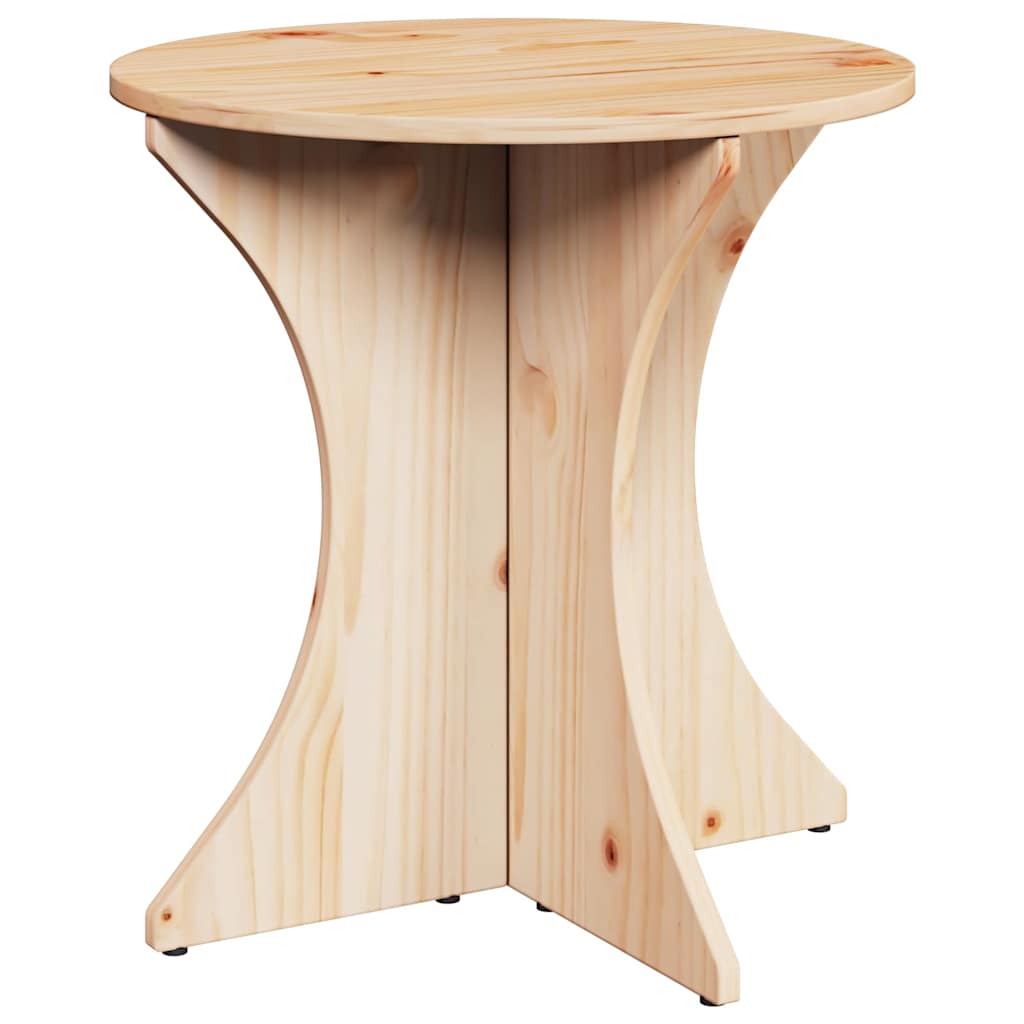 Table basse 3 pcs Naturel 46 x 46 x 47 cm Bois massif en pin - XIOS