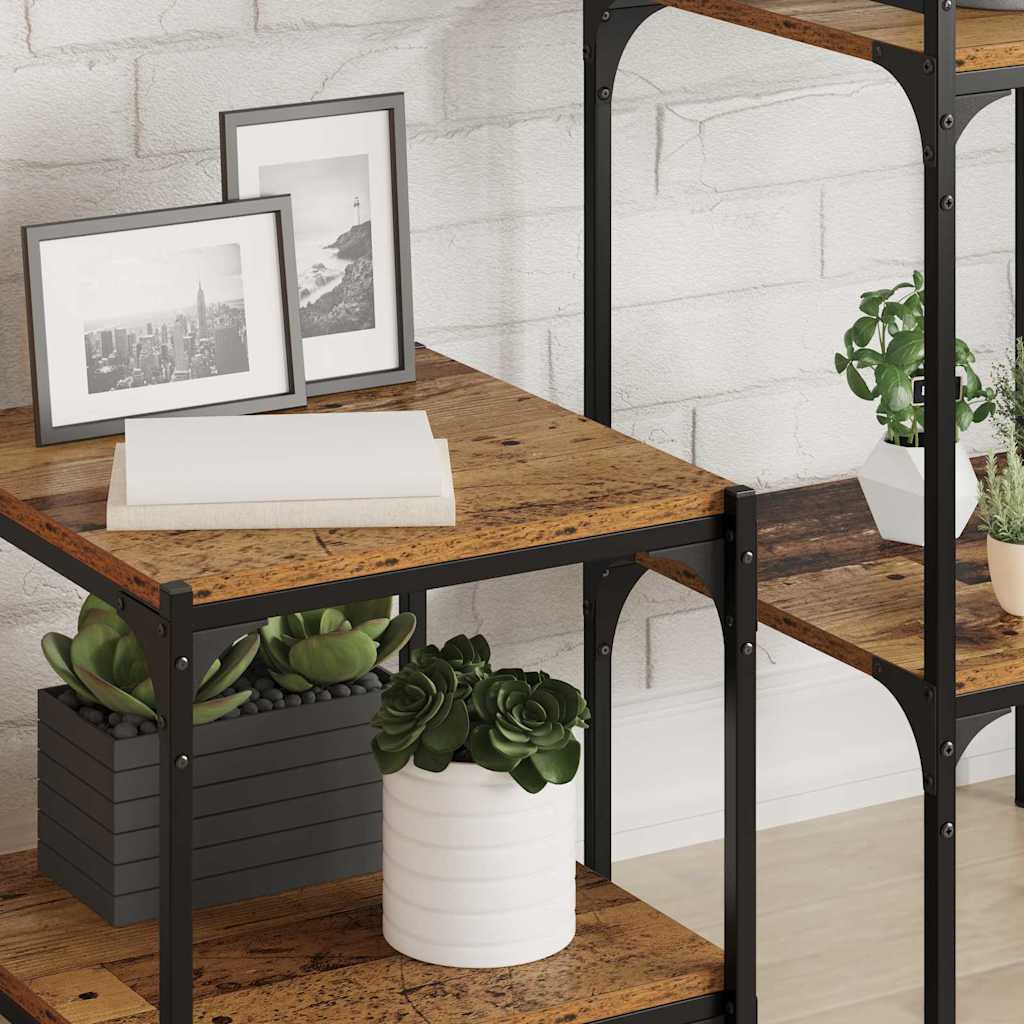 Étagère à livres 4 pcs Marron 40 x 40 x 1.5 cm - XIOS