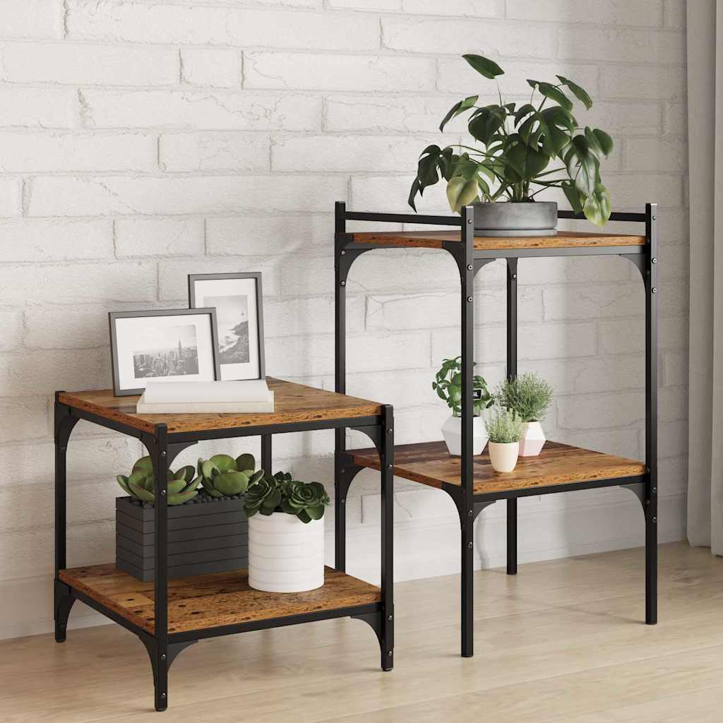 Étagère à livres 4 pcs Marron 40 x 40 x 1.5 cm - XIOS