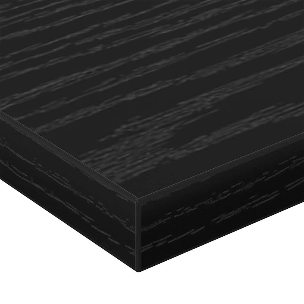 Étagère à livres 4 pcs Noir 60 x 20 x 1.5 cm Bois d'ingénierie - XIOS