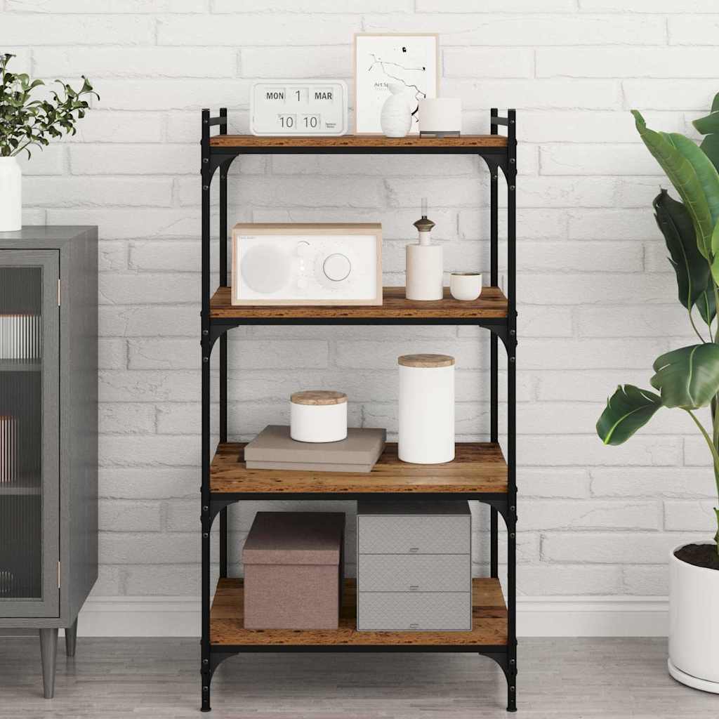 Étagère à livres 4 pcs Marron 60 x 40 x 1.5 cm - XIOS