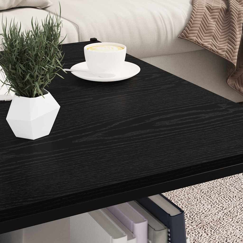 Étagère à livres 4 pcs Noir 80 x 40 x 1,5 cm Bois d'ingénierie - XIOS