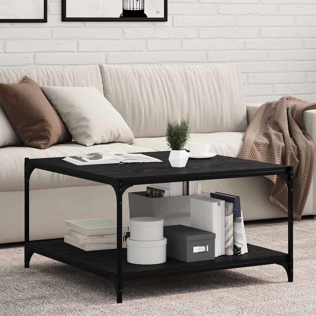 Étagère à livres 4 pcs Noir 80 x 40 x 1,5 cm Bois d'ingénierie - XIOS