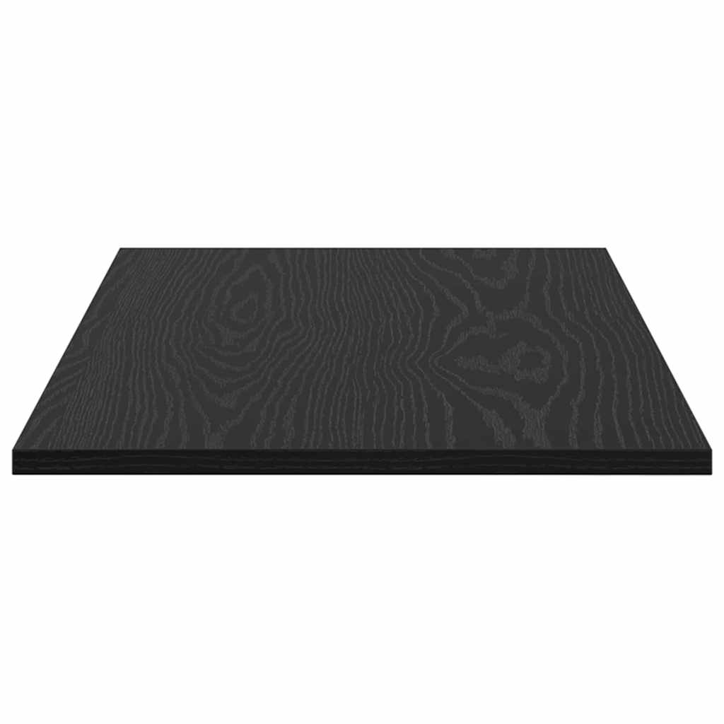 Étagère à livres 4 pcs Noir 80 x 40 x 1,5 cm Bois d'ingénierie - XIOS