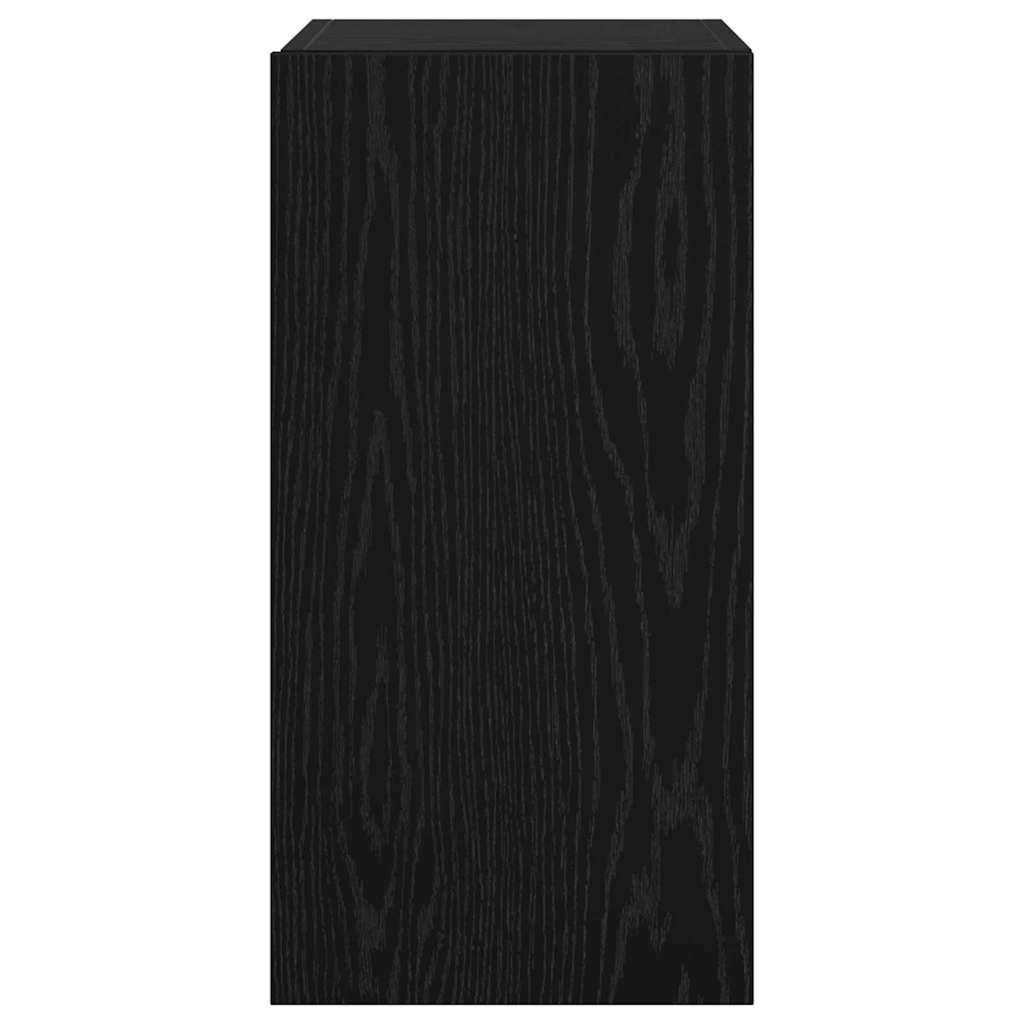 Meuble TV mural 2 pcs Chêne noir 30,5 x 30 x 60 cm - XIOS