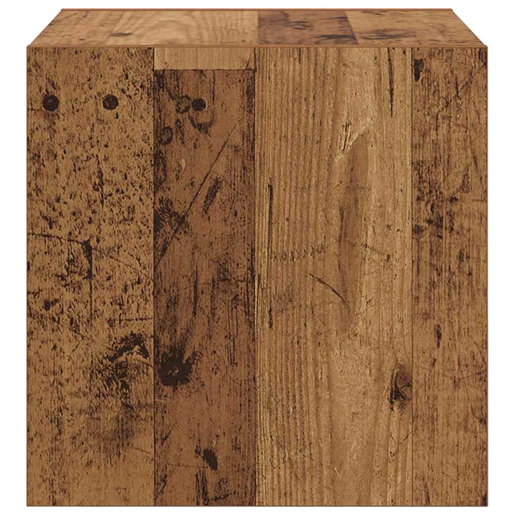 Meuble mural avec étagère 2 pcs Bois ancien 37 x 37 x 37 cm