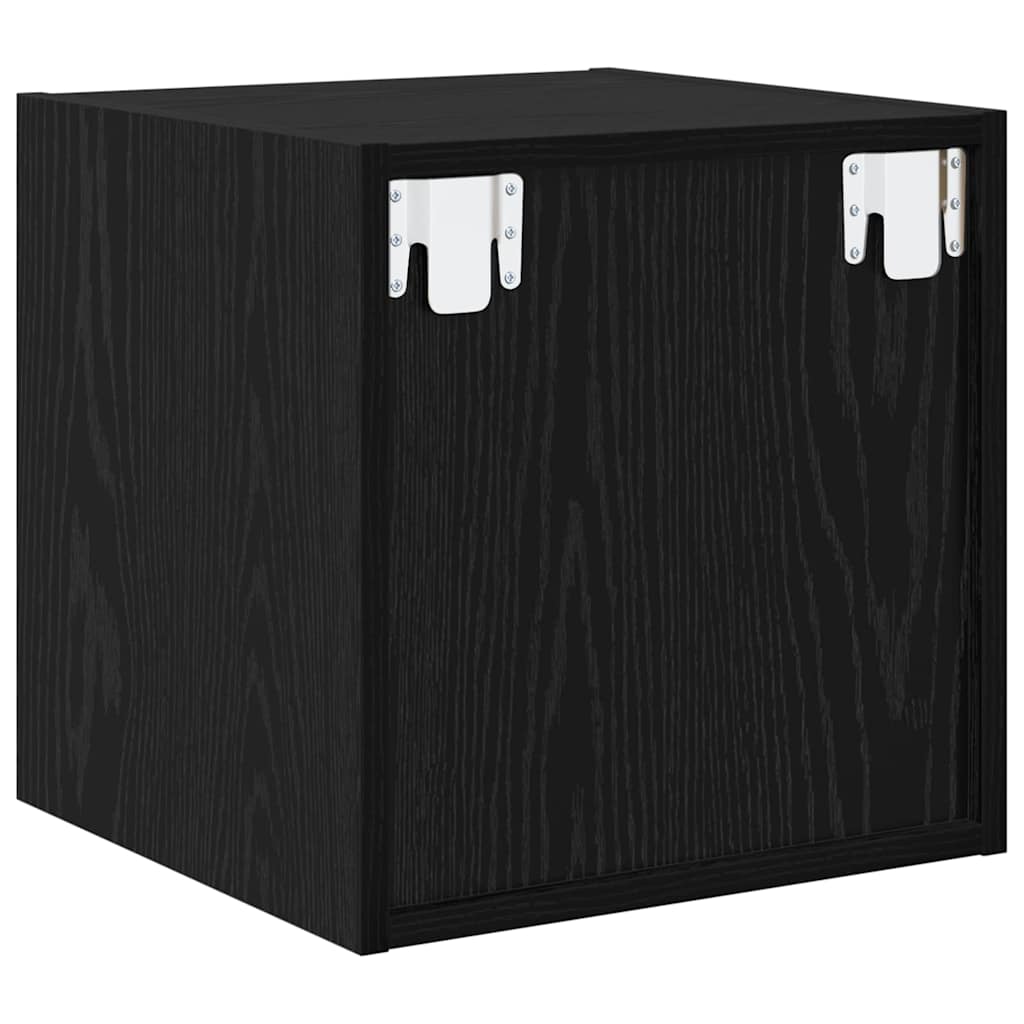 Meuble mural Montage mural 2 pc Chêne noir 37 x 37 x 37 cm - XIOS