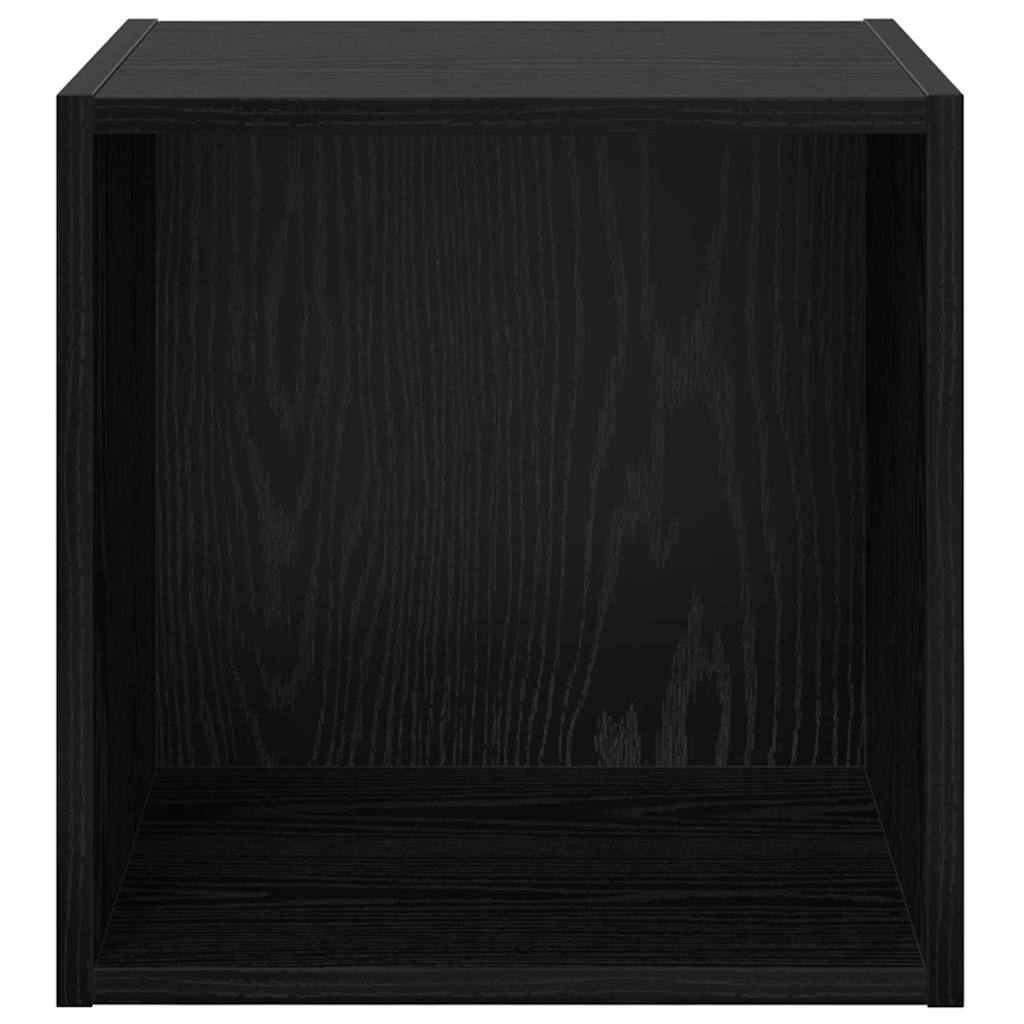 Meuble mural Montage mural 2 pc Chêne noir 37 x 37 x 37 cm - XIOS