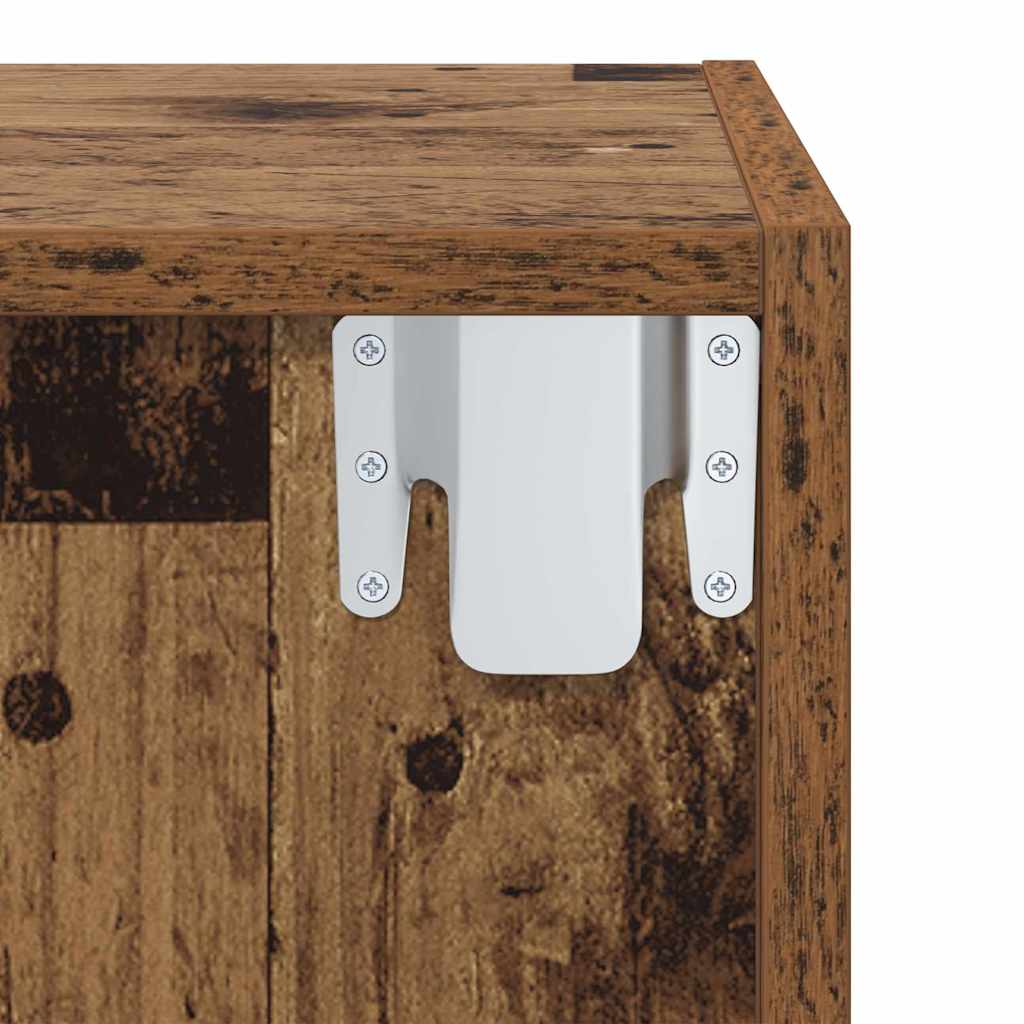 Cabinet TV Bois ancien 37 x 37 x 72 cm Bois d'ingénierie - XIOS