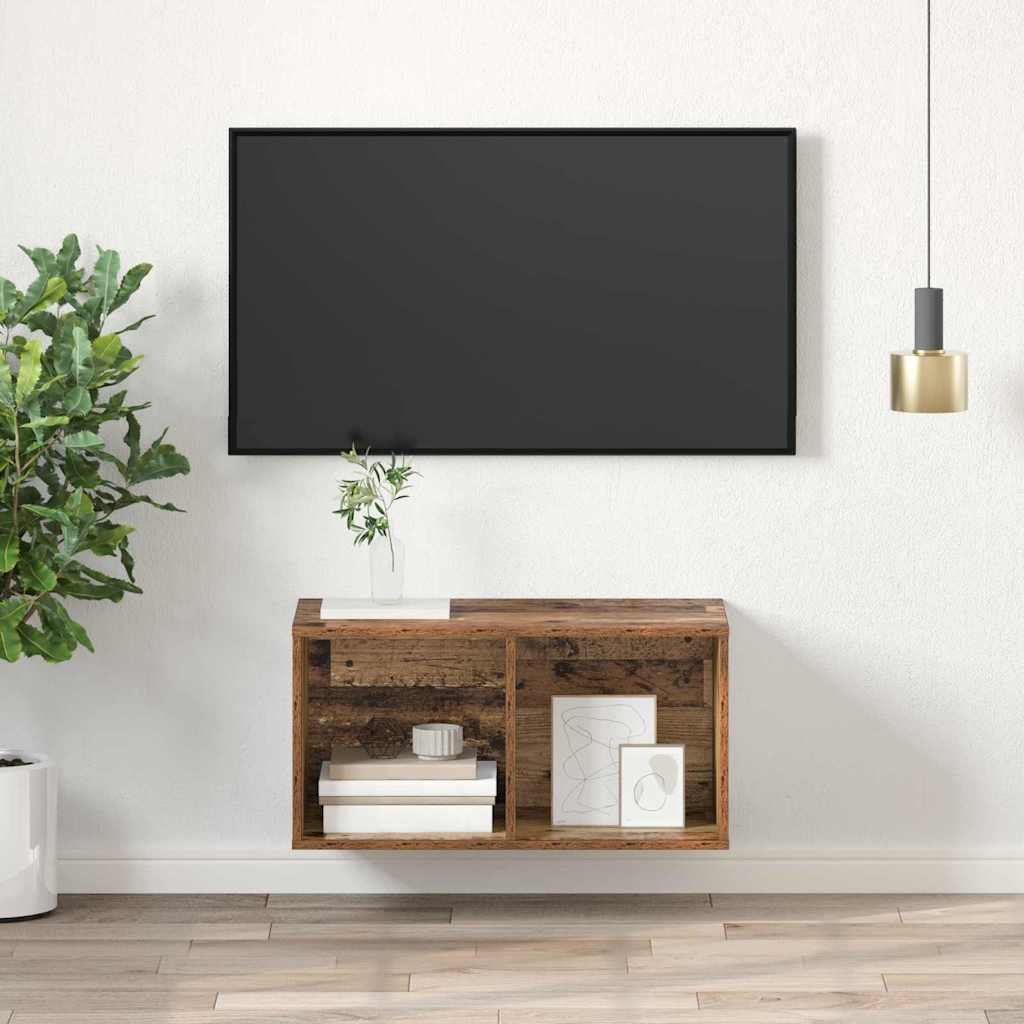 Cabinet TV Bois ancien 37 x 37 x 72 cm Bois d'ingénierie - XIOS