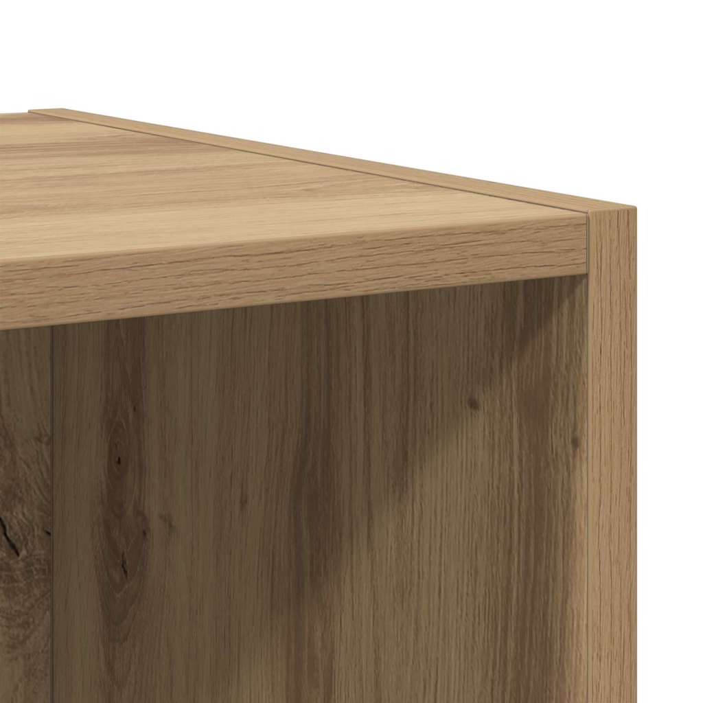 Cabinet TV chêne artisanal 37 x 37 x 72 cm Bois d'ingénierie - XIOS