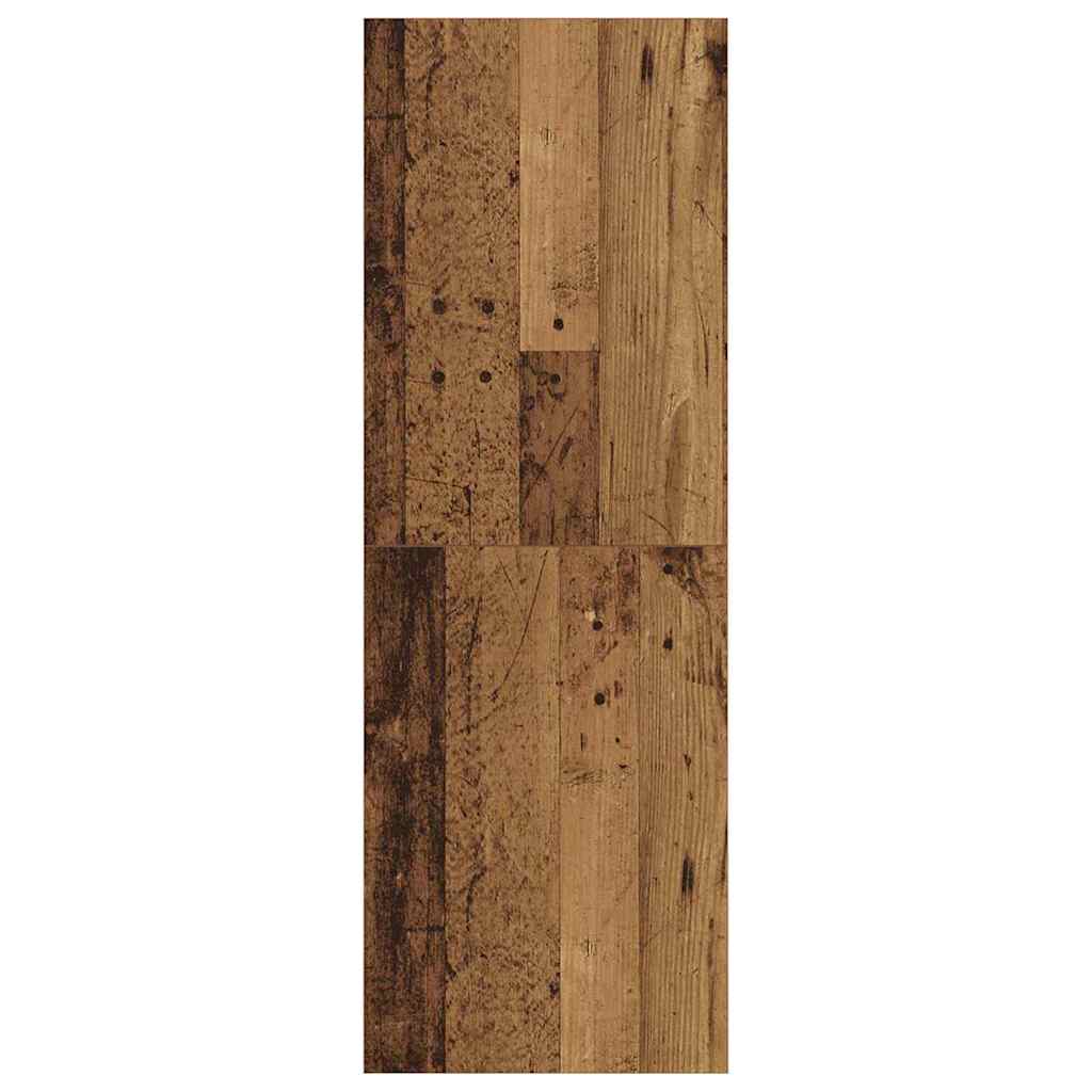 Ensemble meuble TV Montage mural Bois Ancien 37 x 37 x 107 cm - XIOS