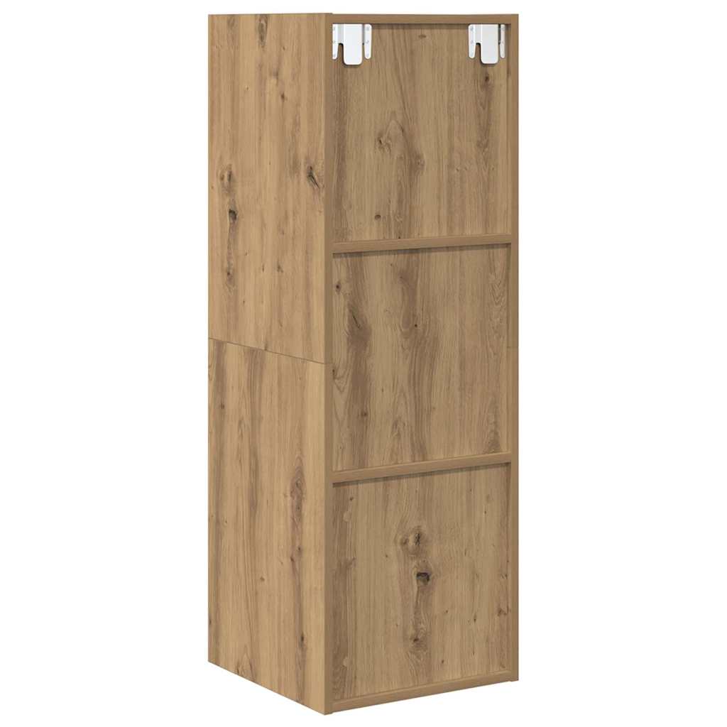 Cabinet TV chêne artisanal 37 x 37 x 107 cm Bois d'ingénierie - XIOS