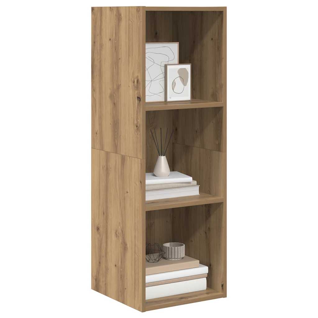 Cabinet TV chêne artisanal 37 x 37 x 107 cm Bois d'ingénierie - XIOS