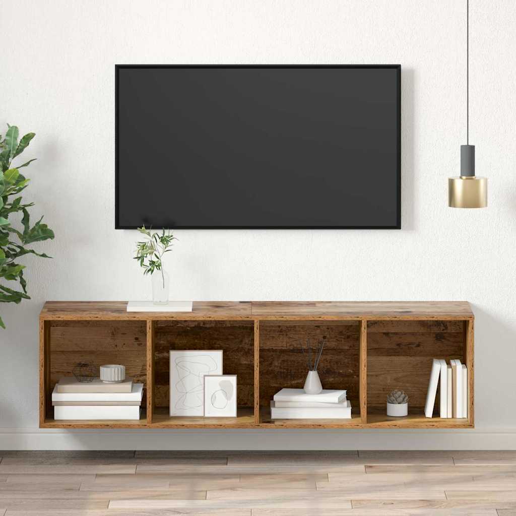 Cabinet TV Bois ancien 37 x 37 x 142.5 cm Bois d'ingénierie - XIOS