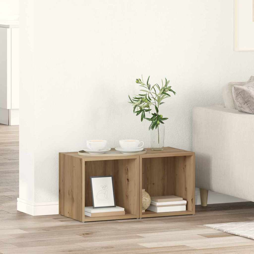 Meuble TV 2 pcs Marron - XIOS
