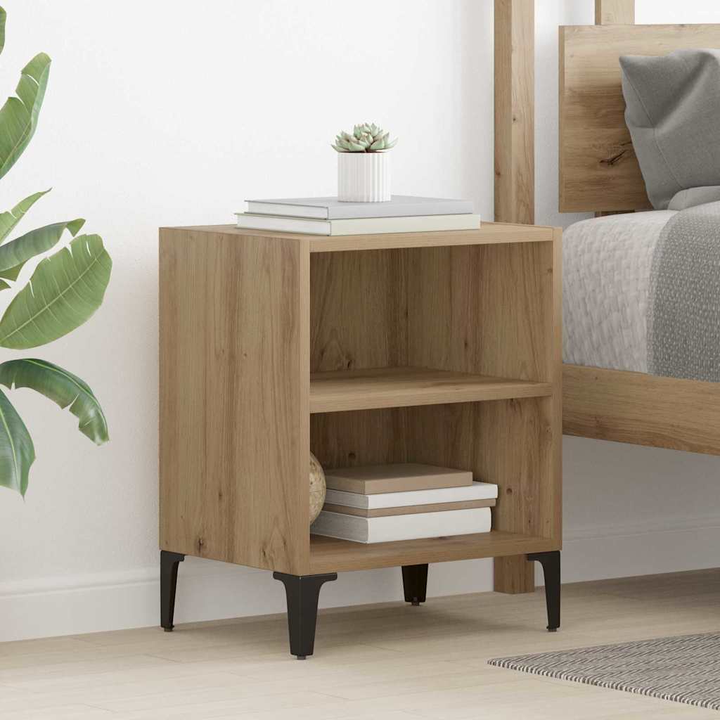 Cabinet de chevet 2 pc Chêne artisanal 40 x 30 x 50 cm - XIOS