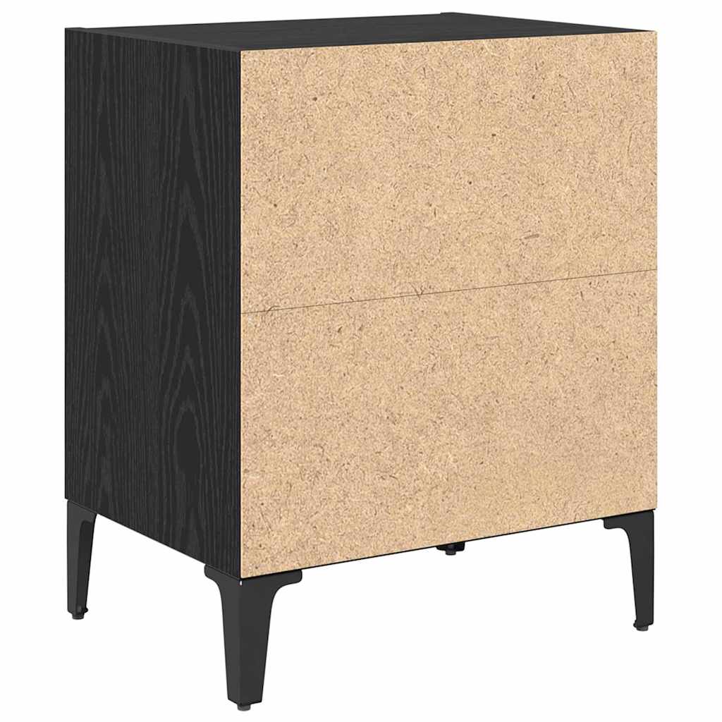 Cabinet de chevet 2 pcs Chêne noir 40 x 30 x 50 cm - XIOS