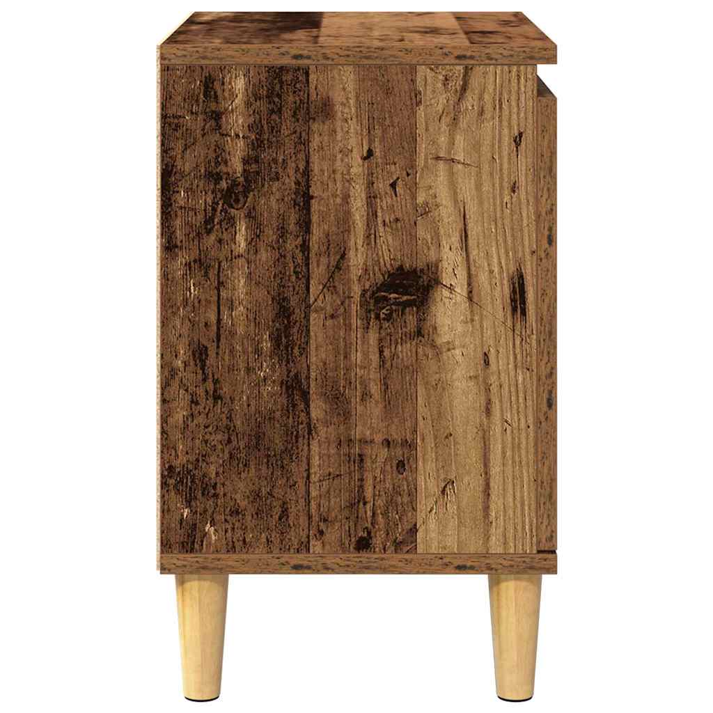 Cabinet de chevet Bois ancien 40 x 30 x 50 cm Bois d'ingénierie - XIOS