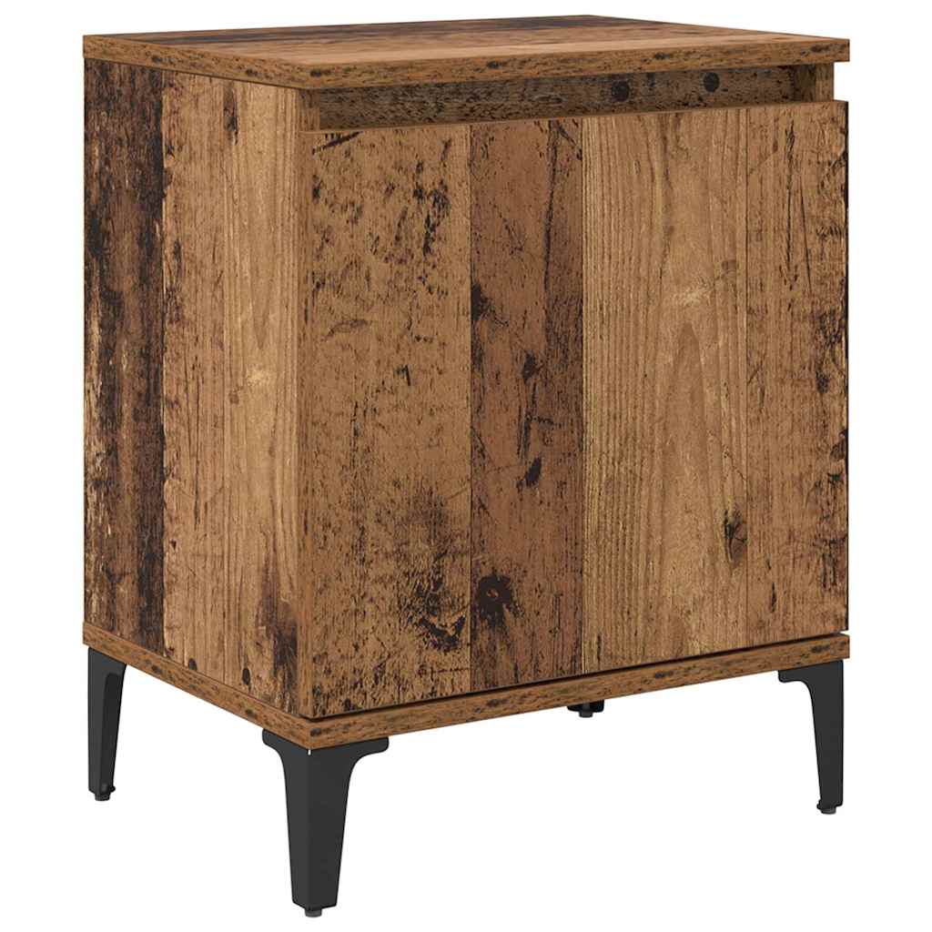 Cabinet de chevet Bois ancien 40 x 30 x 50 cm Bois d'ingénierie - XIOS