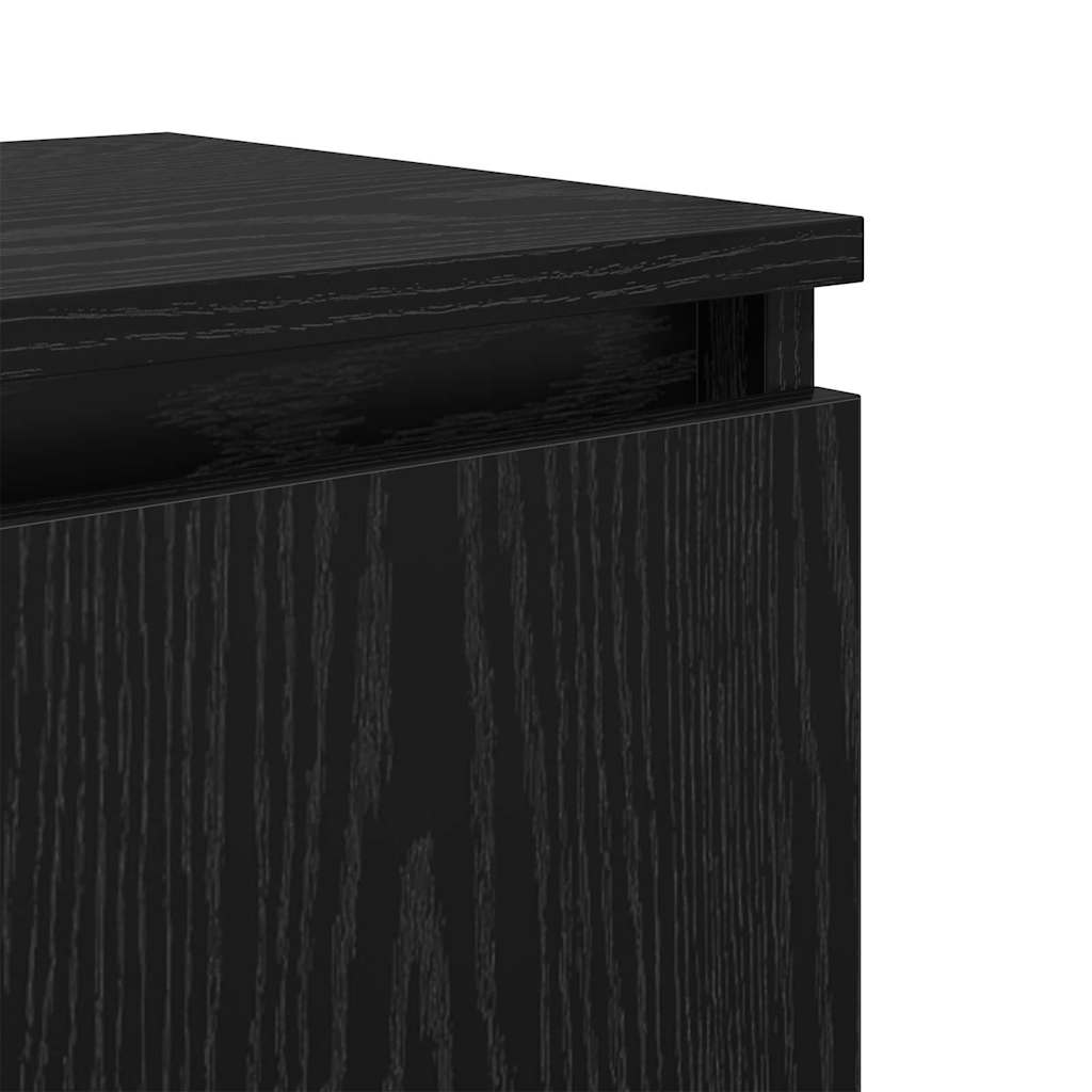 Cabinet de chevet Chêne noir 40 x 30 x 50 cm Bois d'ingénierie - XIOS