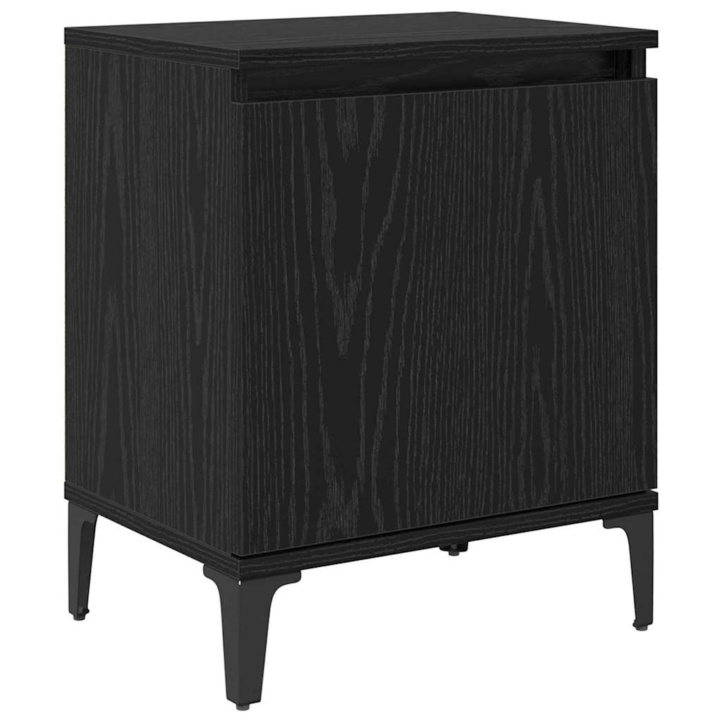 Cabinet de chevet Chêne noir 40 x 30 x 50 cm Bois d'ingénierie - XIOS