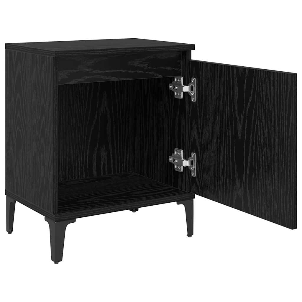 Cabinet de chevet Chêne noir 40 x 30 x 50 cm Bois d'ingénierie - XIOS