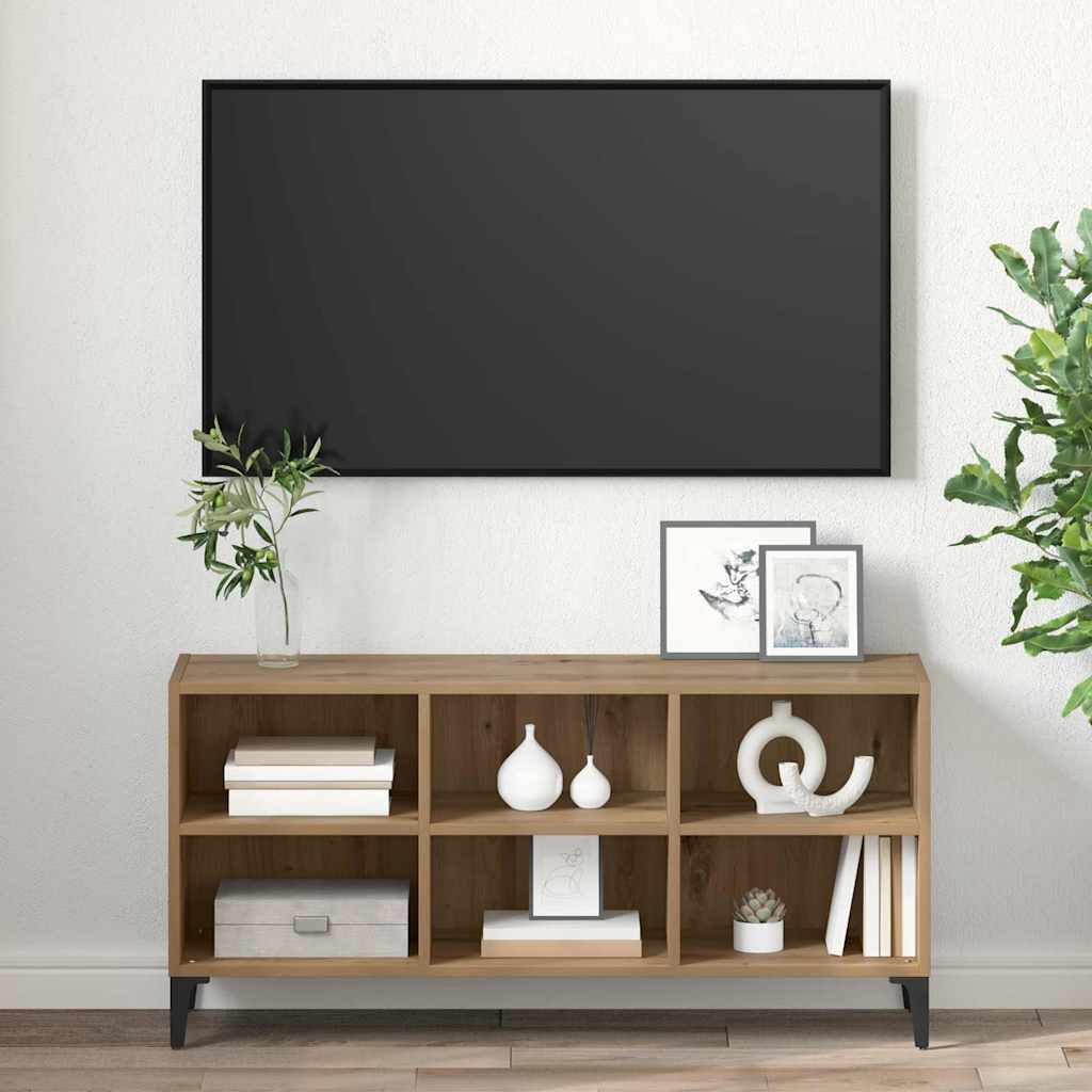 Ensemble meuble TV 103,5 x 30 x 50 cm Marron Bois d’ingénierie - XIOS