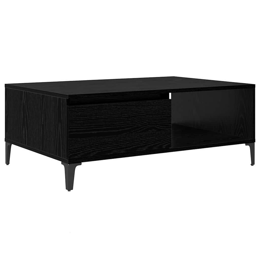 Table basse Chêne noir 90 x 60 x 35 cm Bois d'ingénierie - XIOS