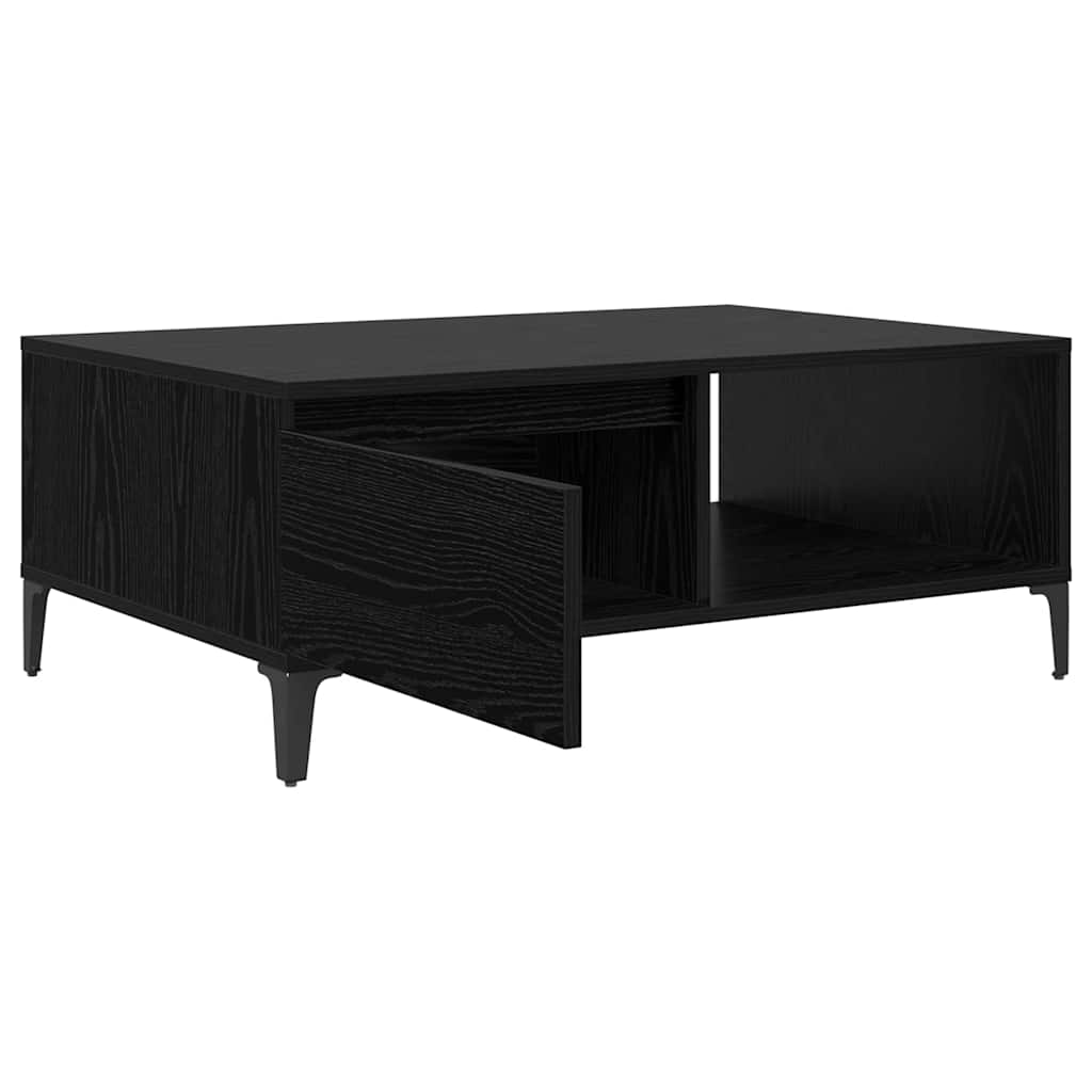 Table basse Chêne noir 90 x 60 x 35 cm Bois d'ingénierie - XIOS