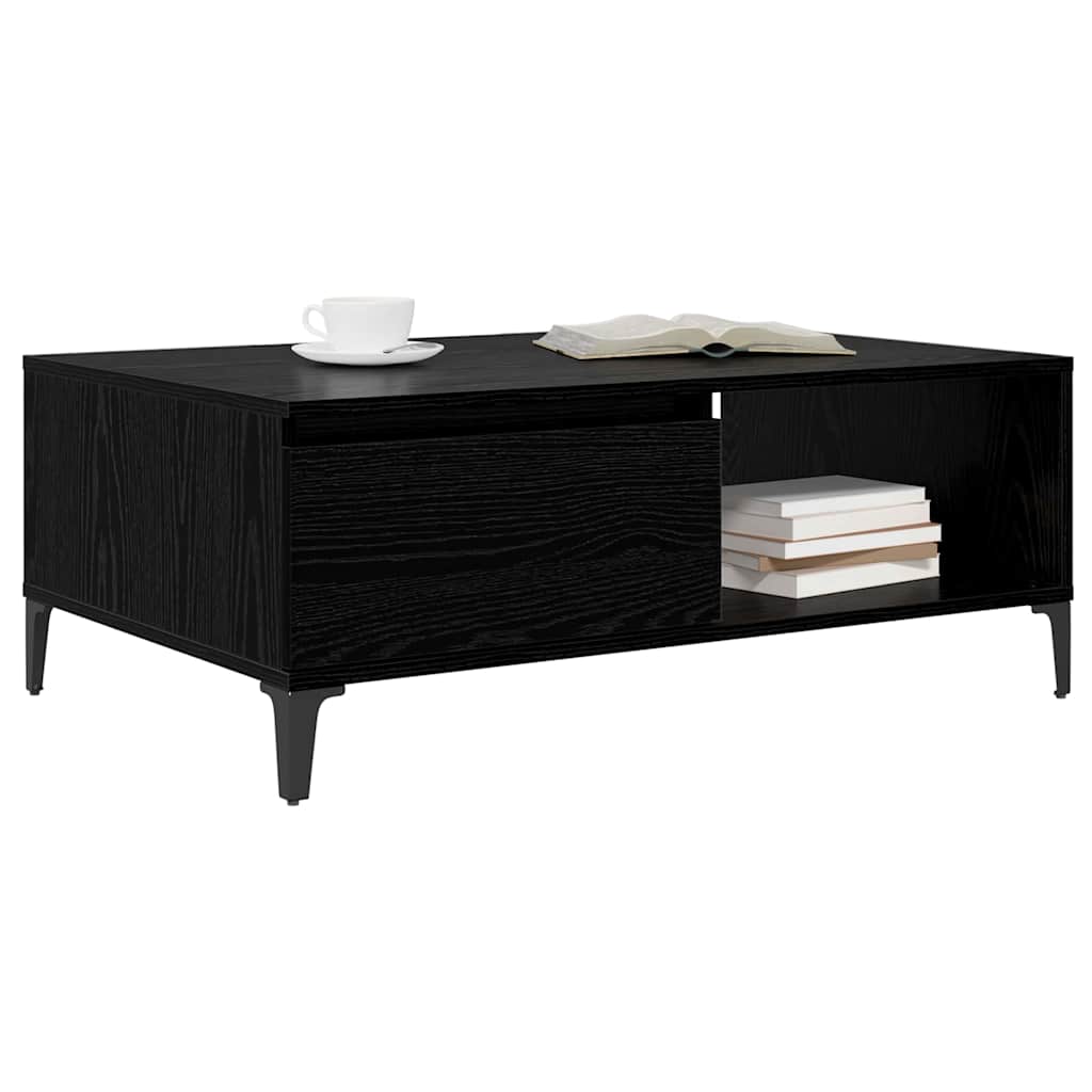 Table basse Chêne noir 90 x 60 x 35 cm Bois d'ingénierie - XIOS