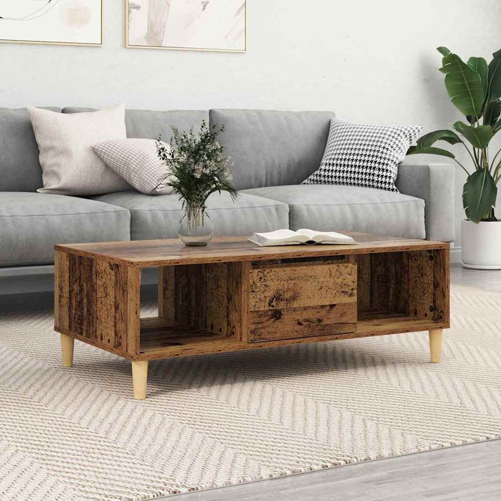 Table basse Bois ancien 103,5 x 60 x 35 cm Bois d'ingénierie - XIOS