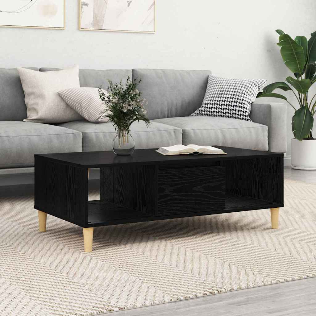Table basse Chêne noir 103,5 x 60 x 35 cm Bois d'ingénierie - XIOS