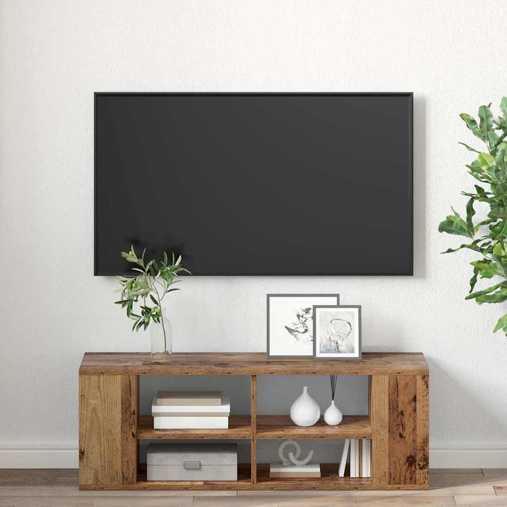 Meuble TV mural Bois ancien 102 x 35 x 35 cm Bois d'ingénierie - XIOS