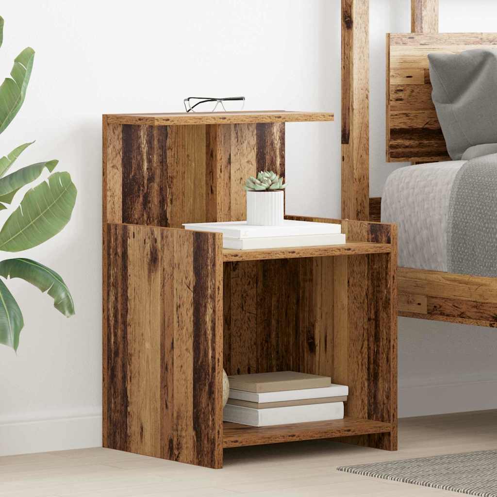 Cabinet de chevet 2 pc Bois ancien 40 x 35 x 60 cm - XIOS