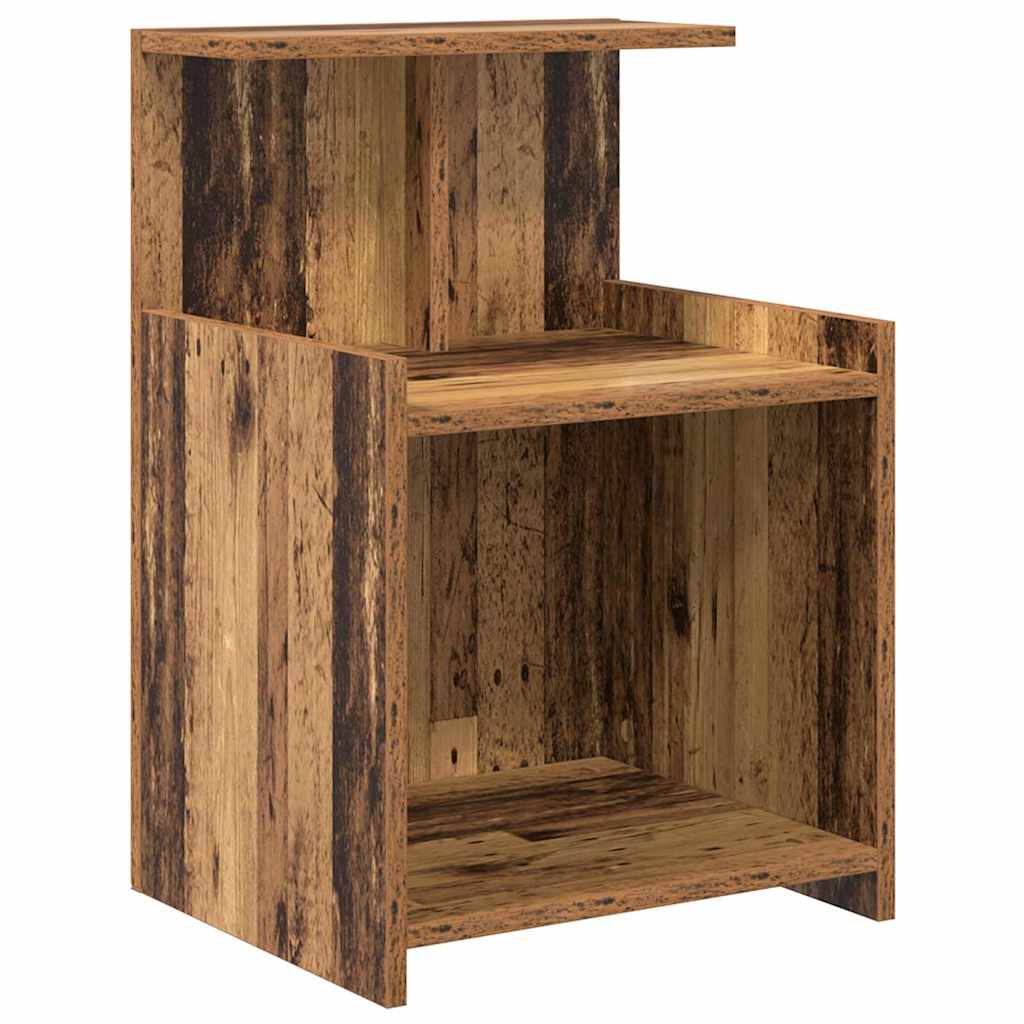 Cabinet de chevet 2 pc Bois ancien 40 x 35 x 60 cm - XIOS