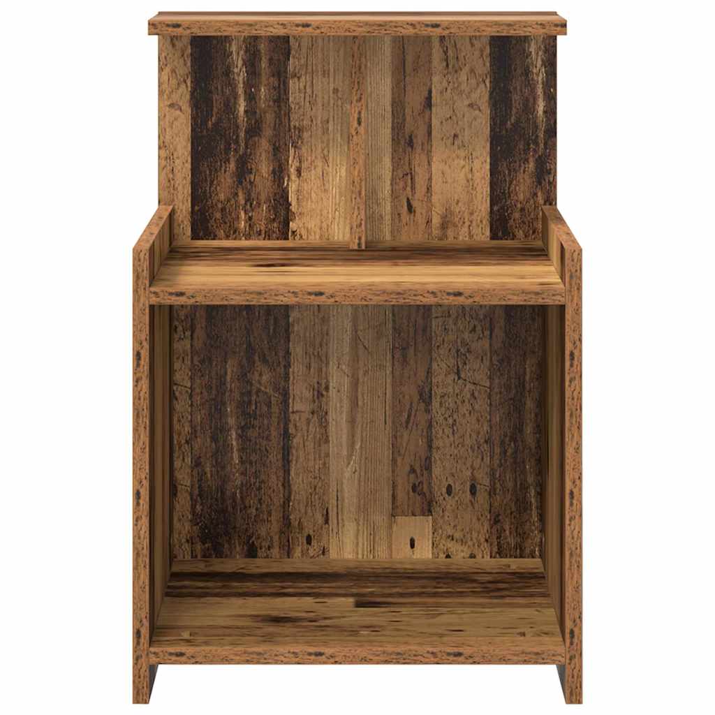 Cabinet de chevet 2 pc Bois ancien 40 x 35 x 60 cm - XIOS