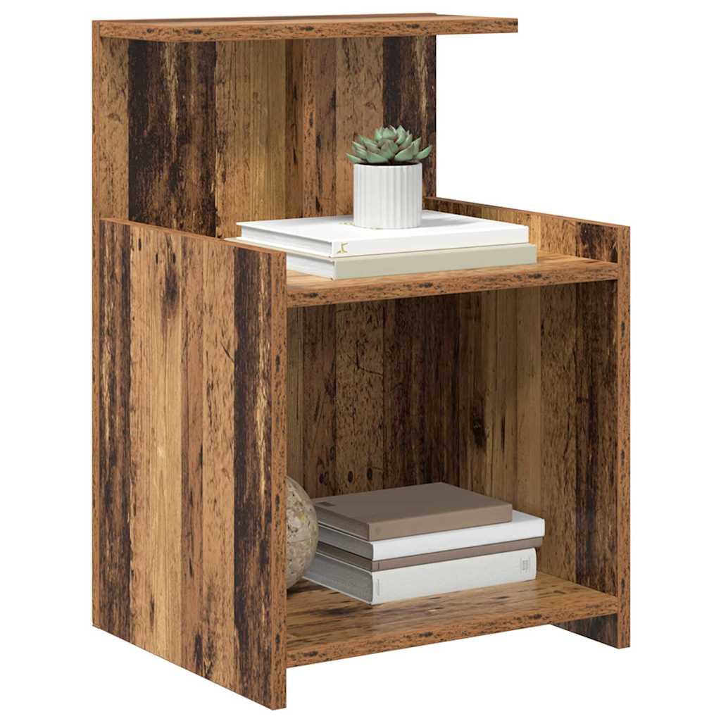 Cabinet de chevet 2 pc Bois ancien 40 x 35 x 60 cm - XIOS