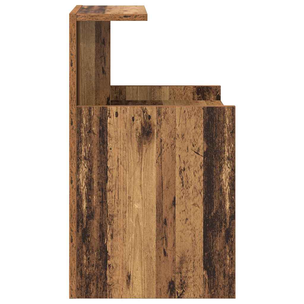 Cabinet de chevet 2 pc Bois ancien 40 x 35 x 60 cm - XIOS